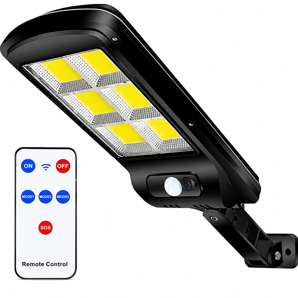 Seguridad Solar 24/7 - Lámpara con Sensor y Control Remoto